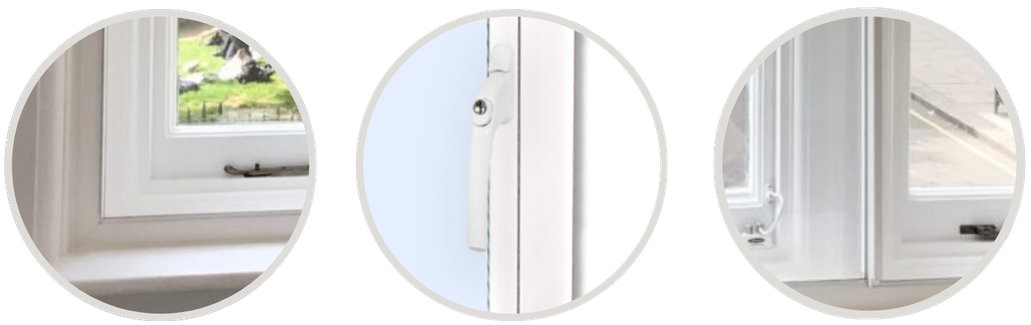 Secondary glazing profile section detail