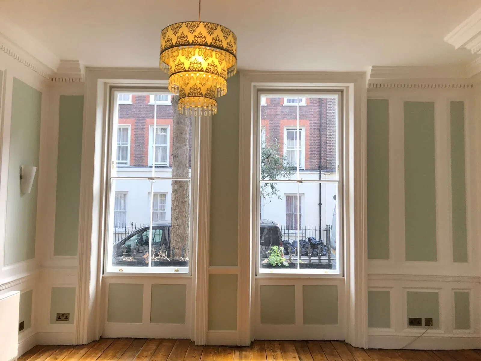 Secondary glazing fitted to original period sash windows