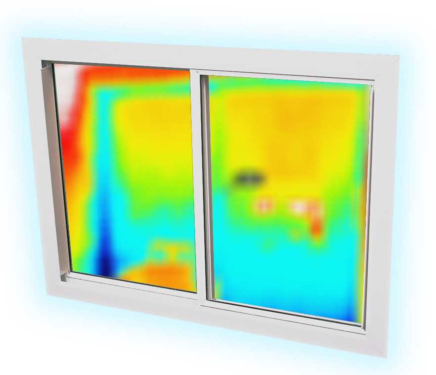 Thermal secondary glazing performance diagram